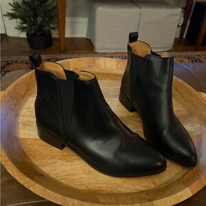 J. Crew Black Ankle Booties Size 9